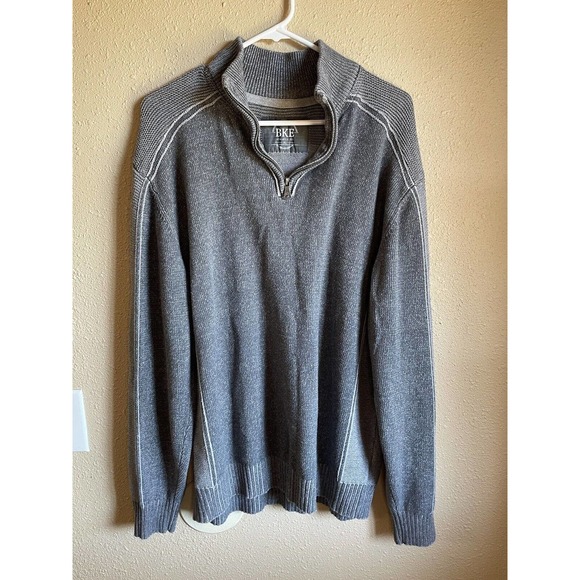 Buckle BKE Men's XL Quarter Zip Pullover Sweater Gray - Picture 1 of 4